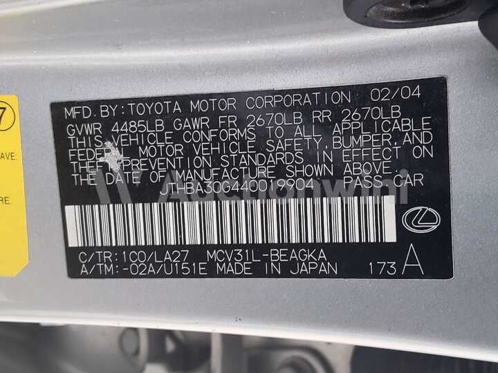 Lexus ES 2004 — 35