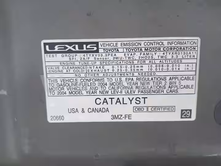 Lexus ES 2004 — 68