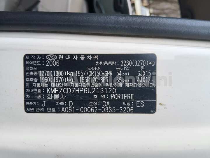 Hyundai Porter2 2006 — 35