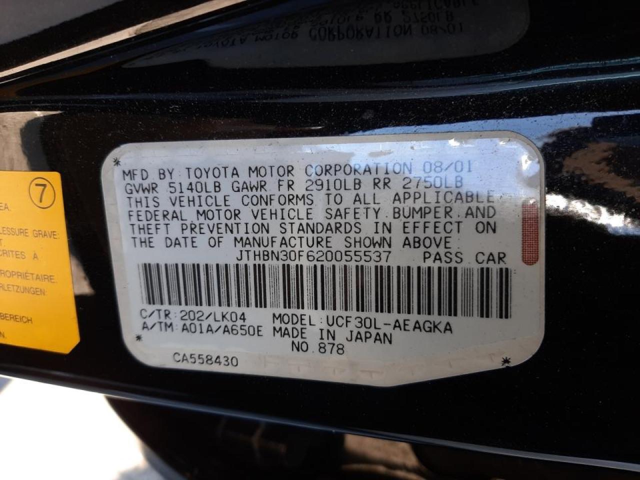 LEXUS LS 2002 — 10