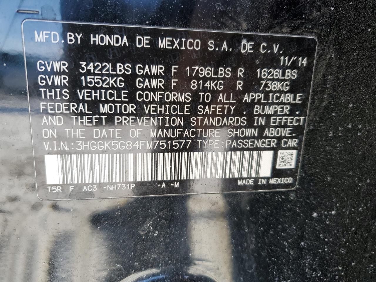 Honda Fit 2015 — 13