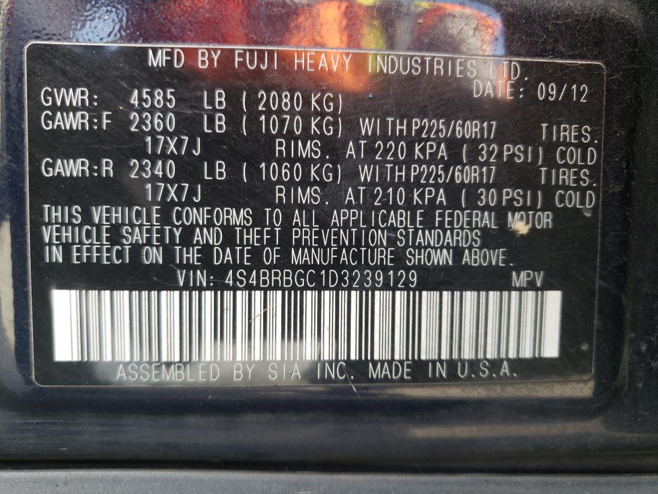 Subaru Outback 2013 — 10
