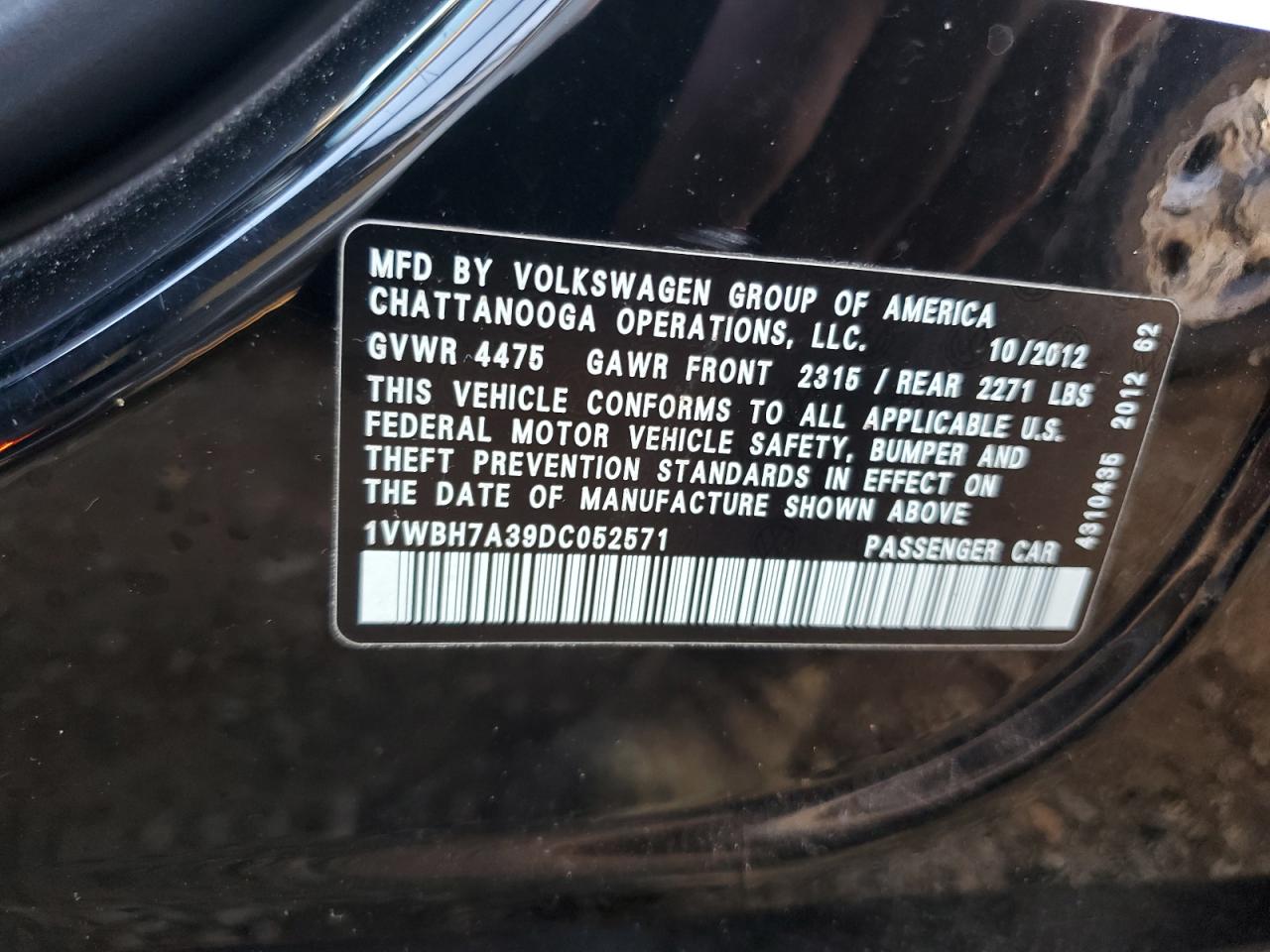 Volkswagen Passat 2013 — 14