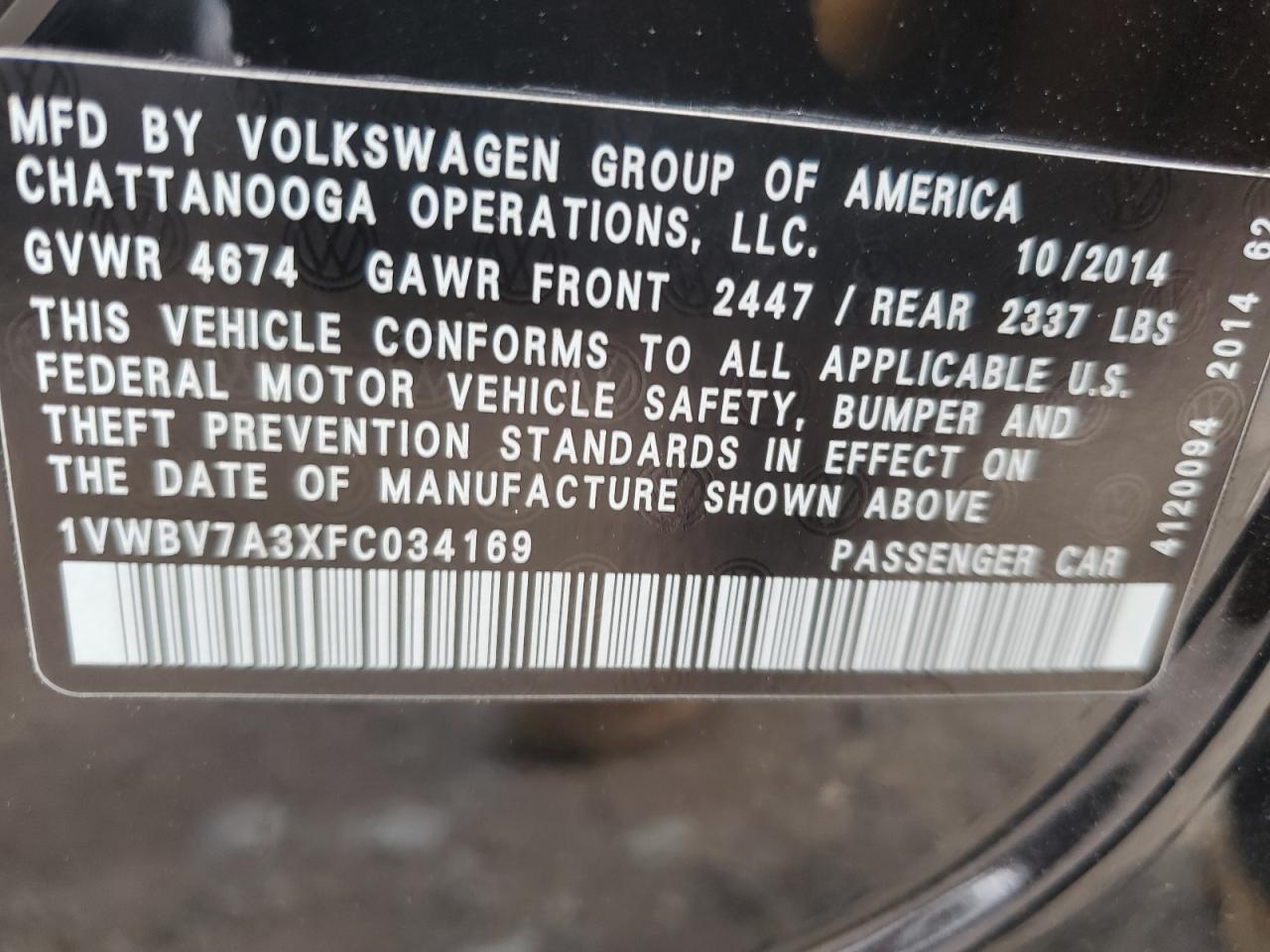 Volkswagen Passat 2015 — 13