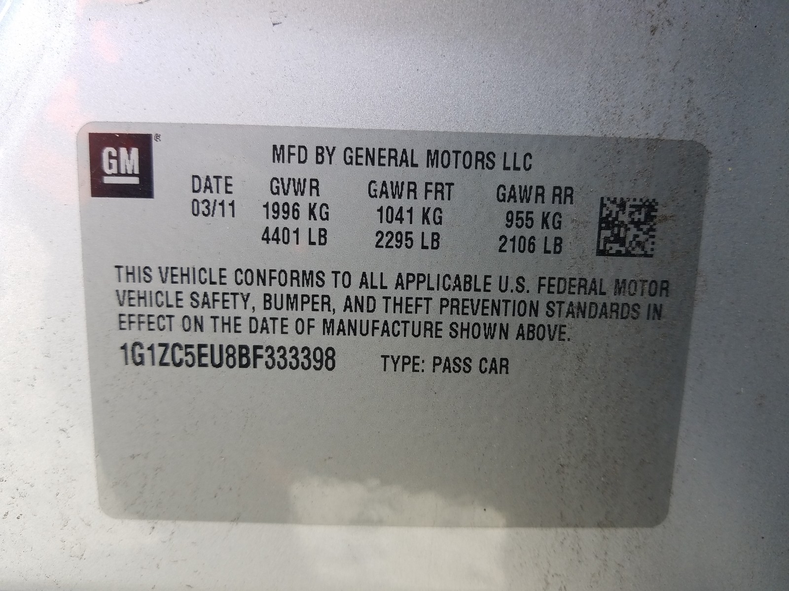 Chevrolet Malibu 2011 — 11