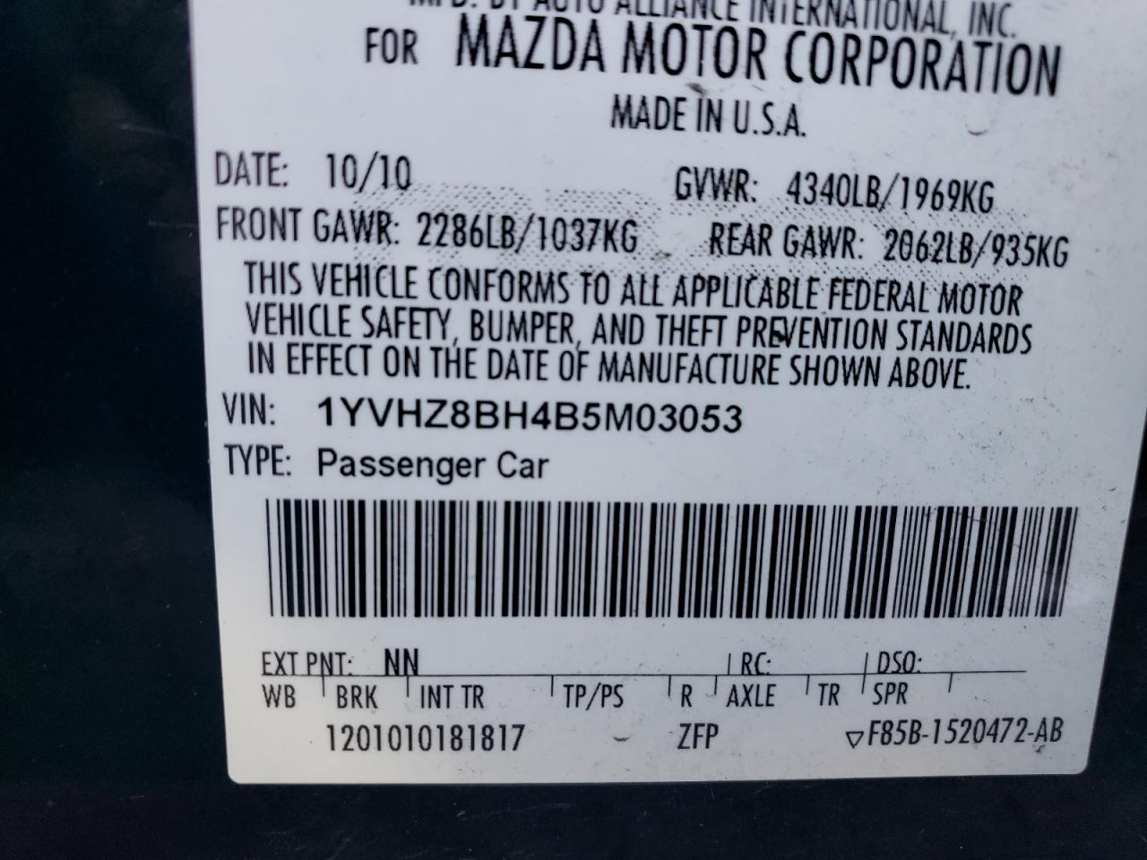 Mazda 6 2011 — 13