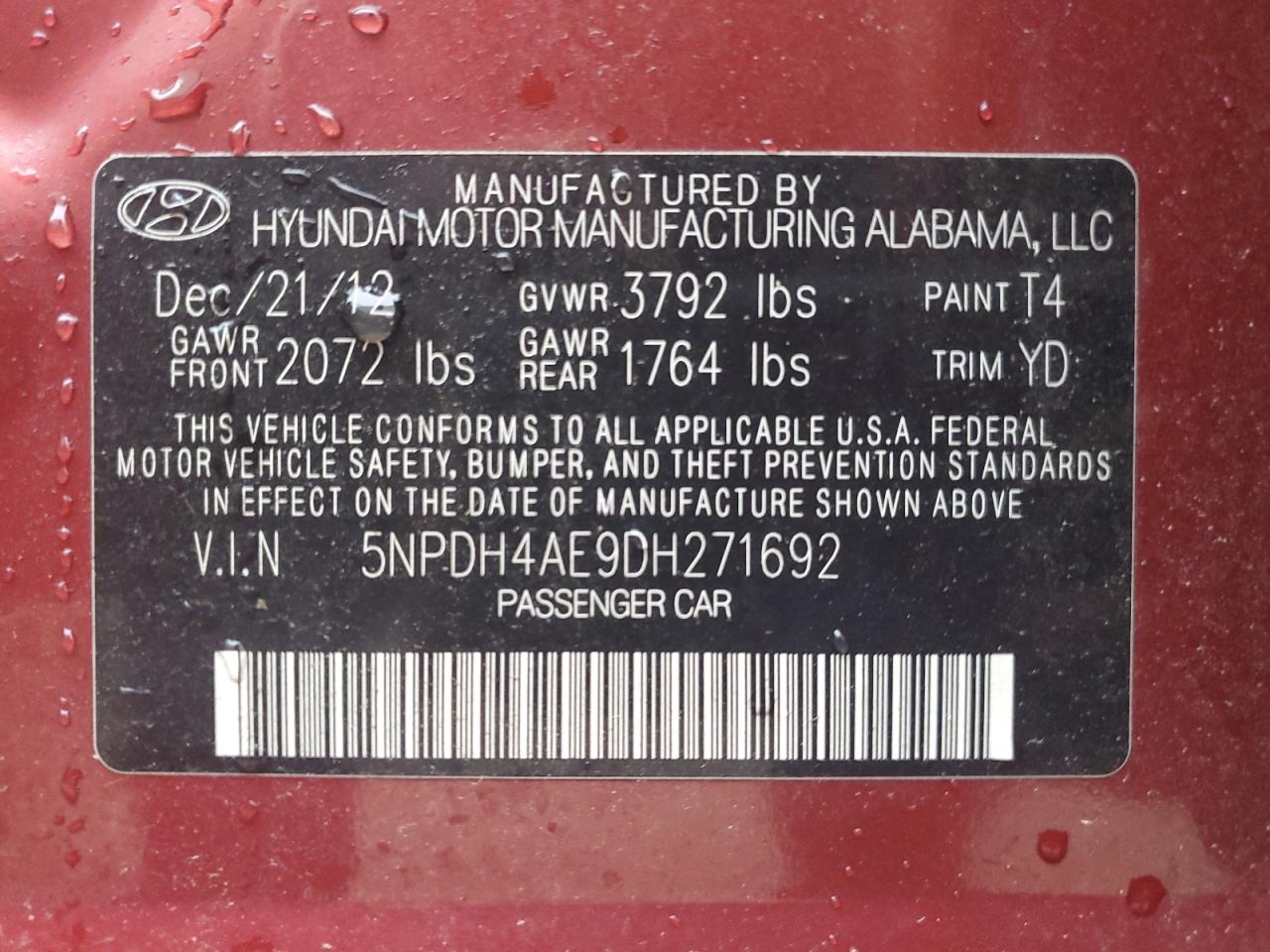 Hyundai Elantra 2013 — 13