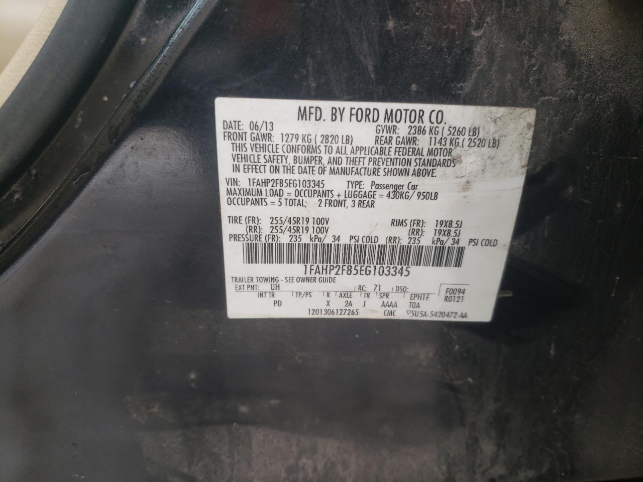 Ford Taurus 2014 — 13