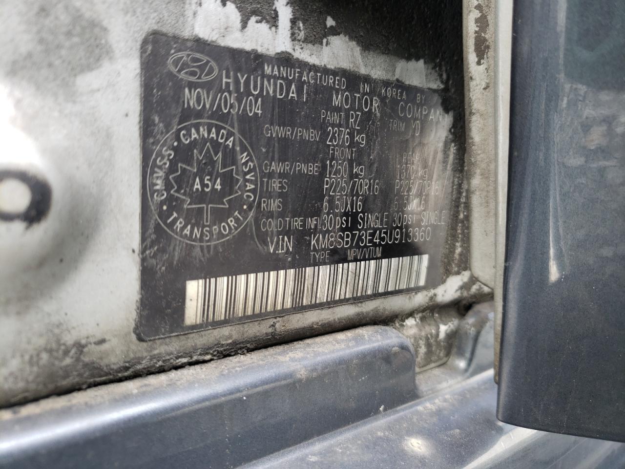 Hyundai Santa Fe 2005 — 10