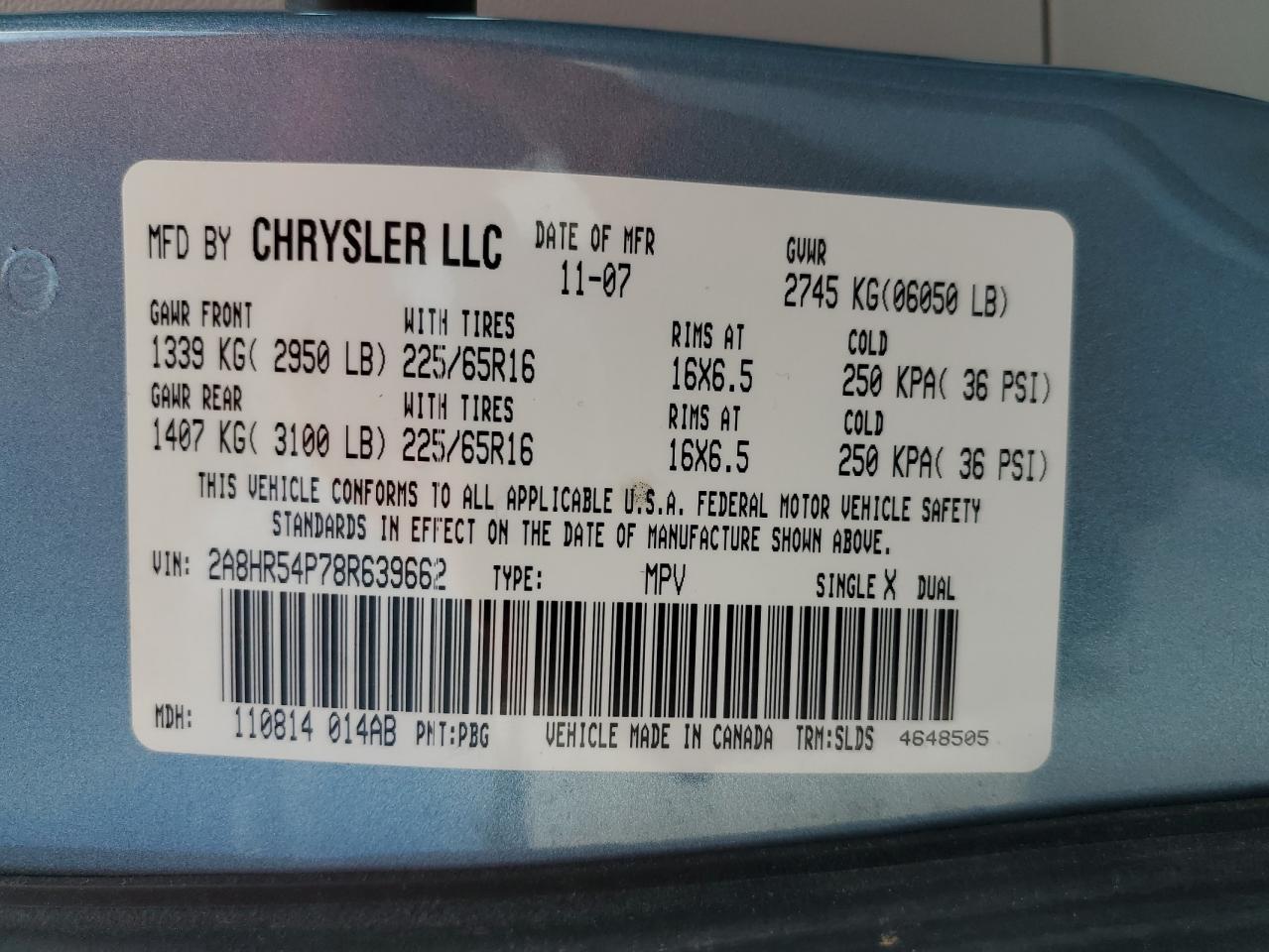 Chrysler Town & Country 2008 — 14