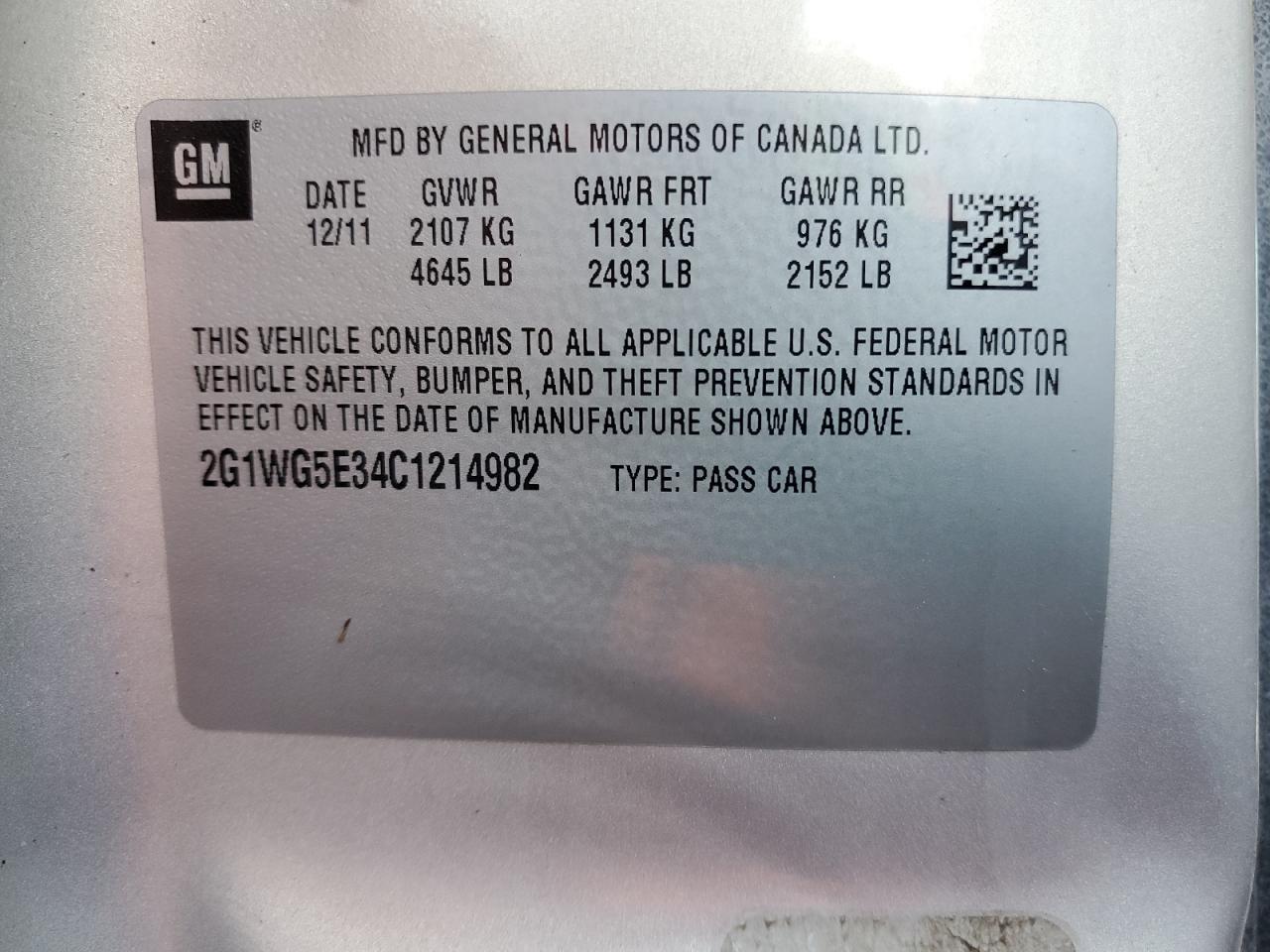 Chevrolet Impala 2012 — 13