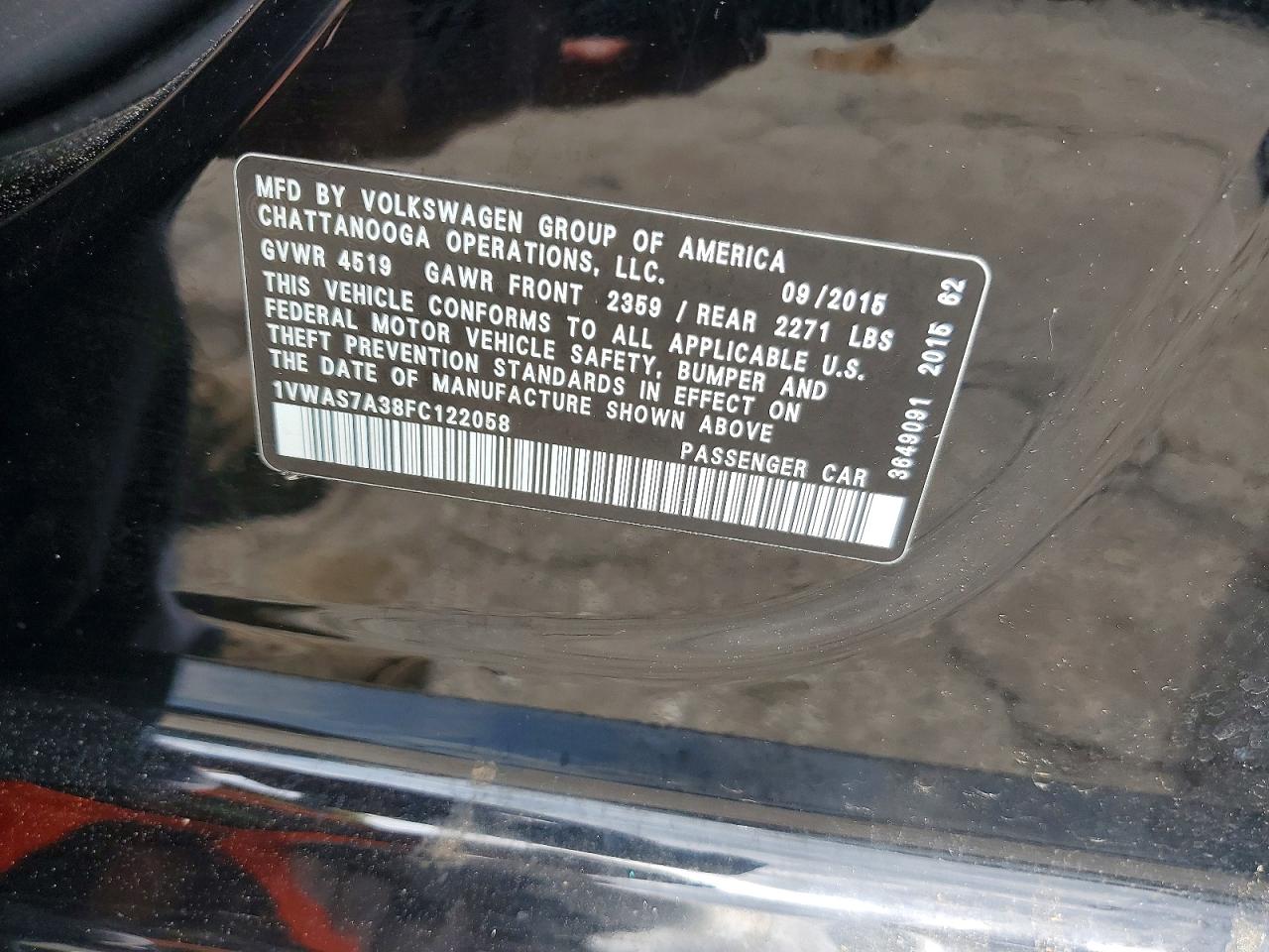 Volkswagen Passat 2015 — 13