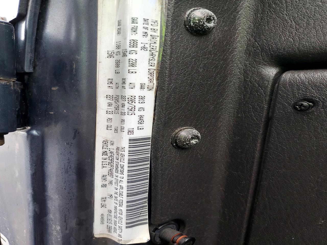 JEEP WRANGLER / TJ 2002 — 15