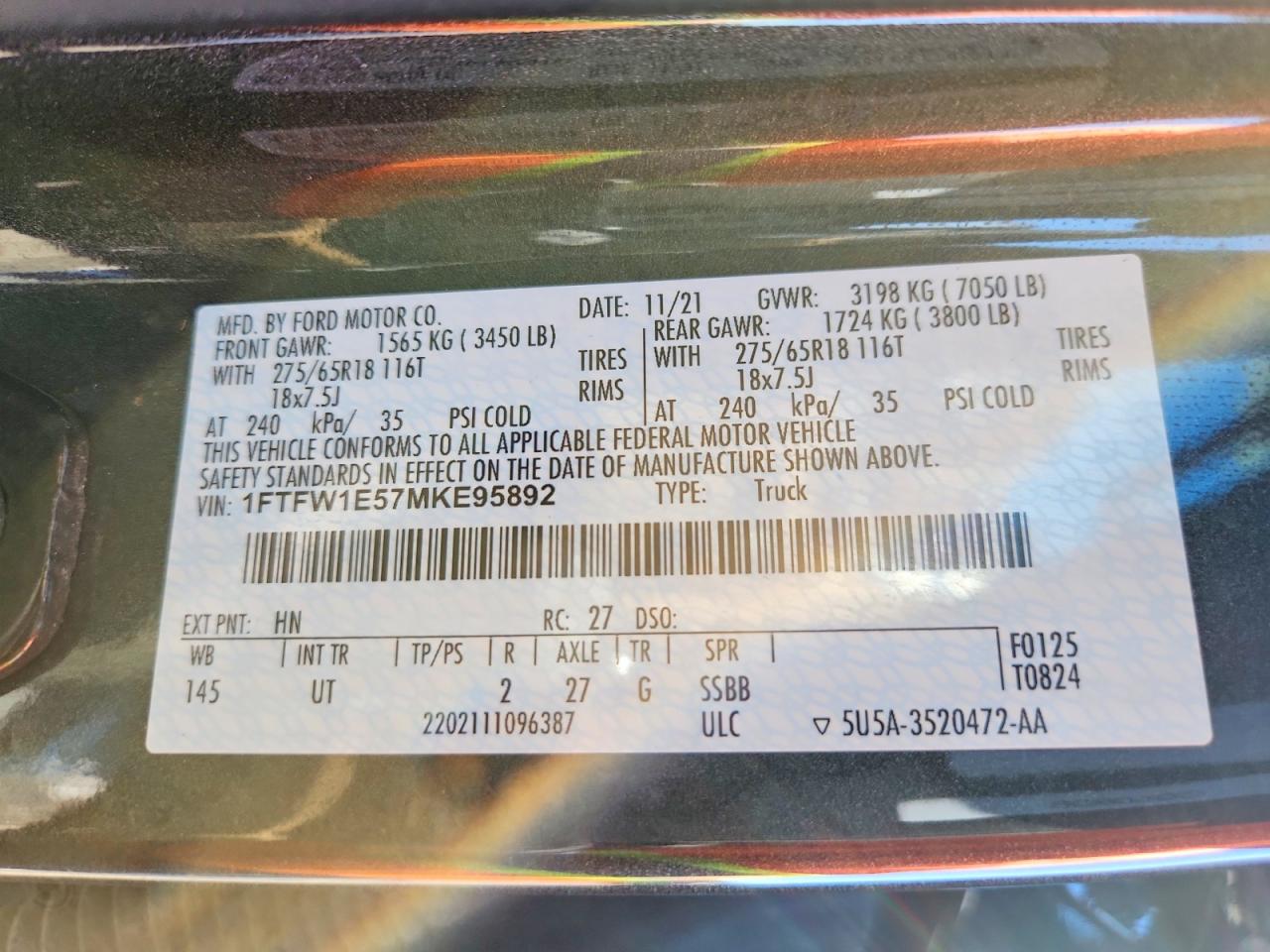 FORD F-150 2021 — 13