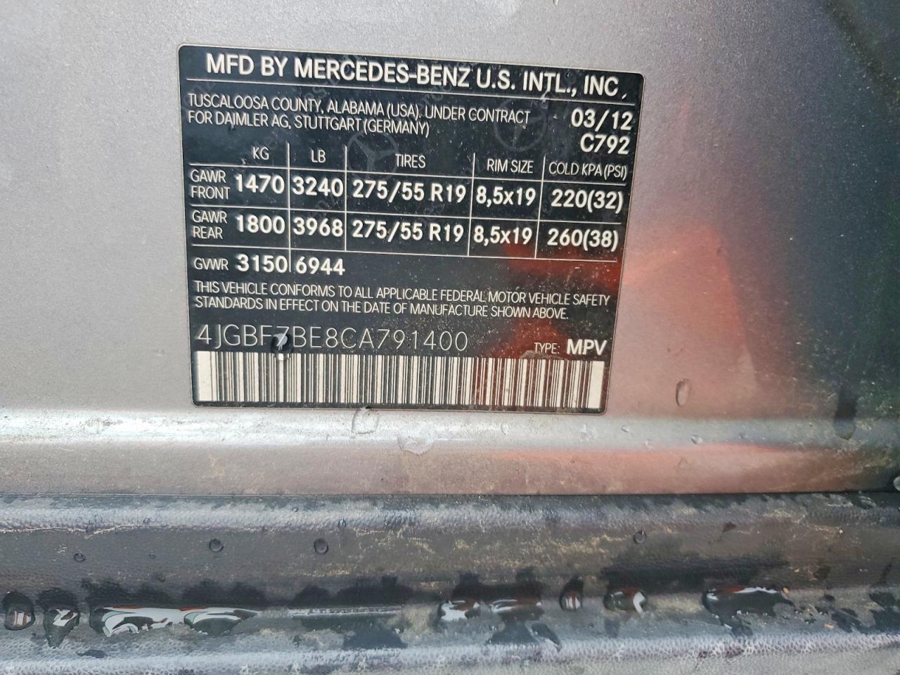 MERCEDES-BENZ GL 2012 — 14