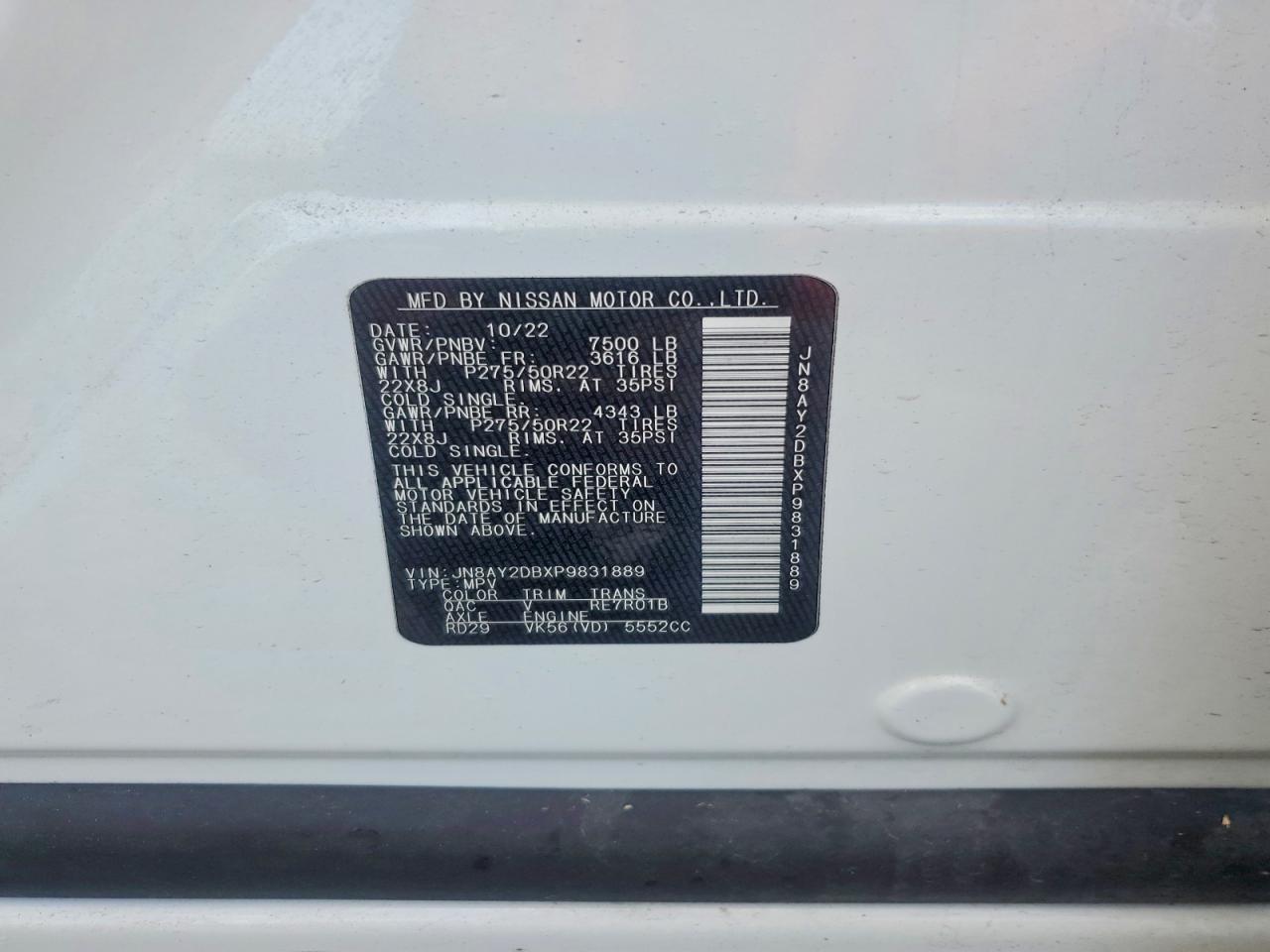 NISSAN ARMADA 2023 — 14