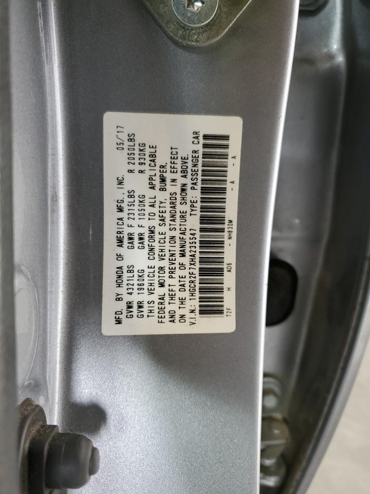 HONDA ACCORD 2017 — 14