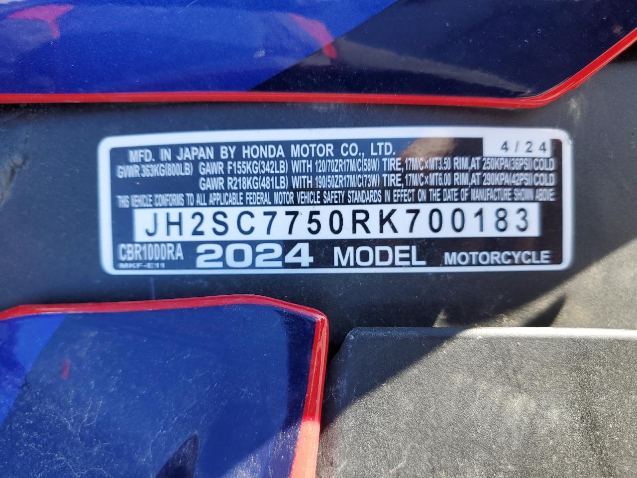 HONDA CBR1000 2024 — 10