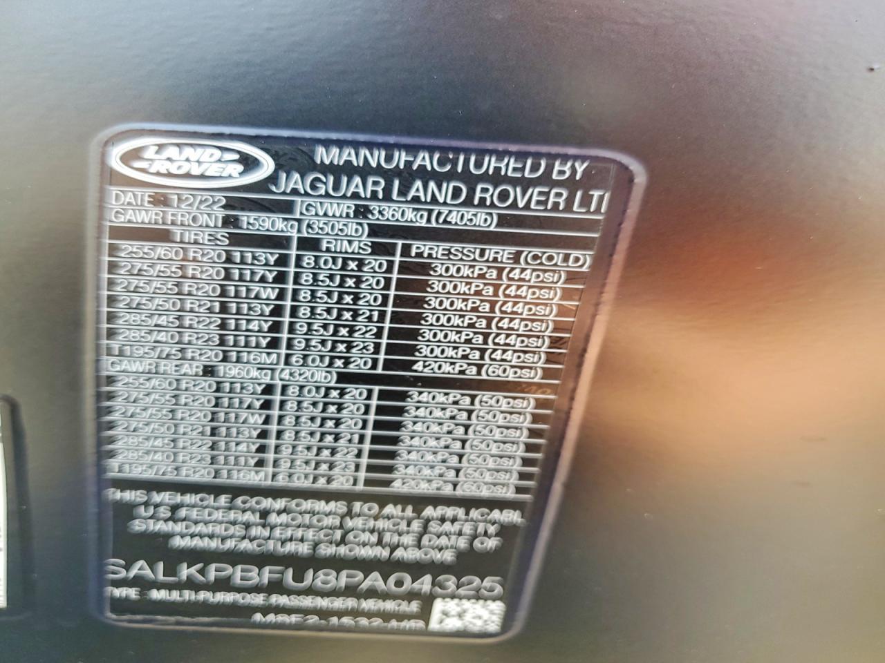 LAND ROVER RANGE ROVER 2023 — 14