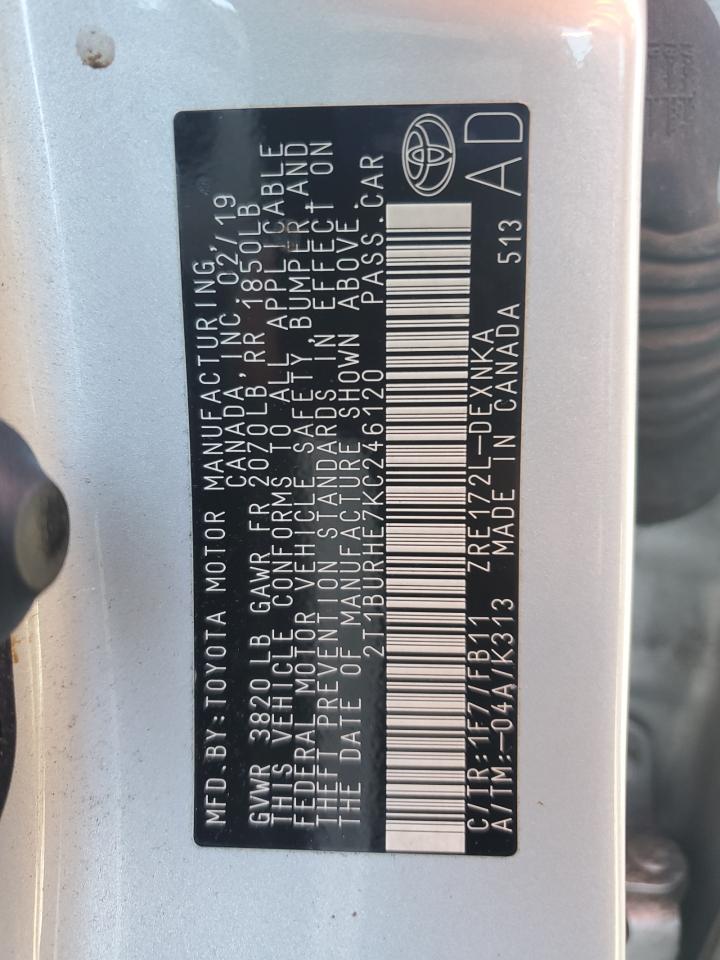 TOYOTA COROLLA 2019 — 14