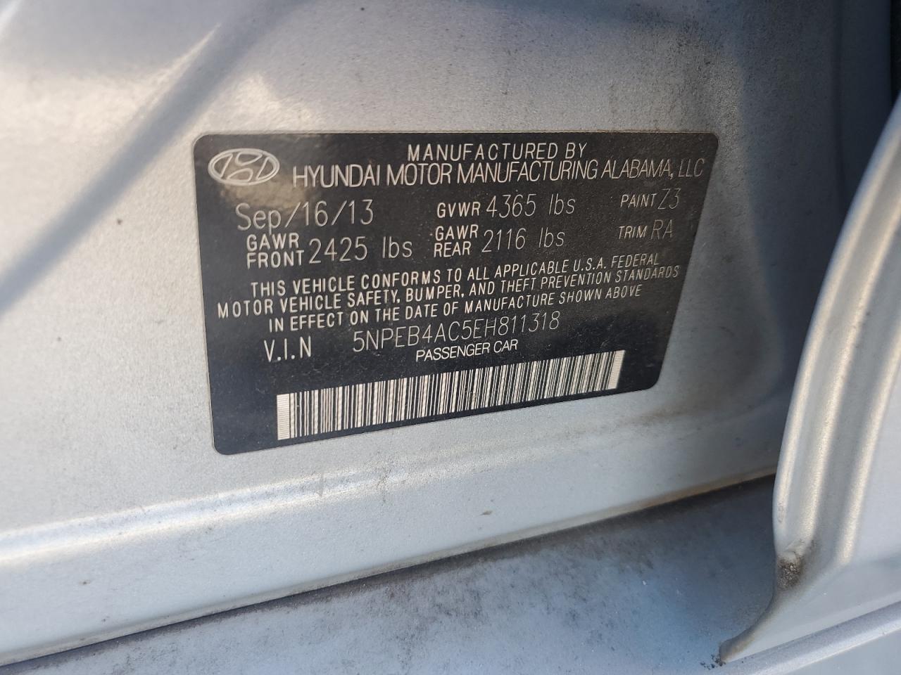HYUNDAI SONATA GLS 2014 — 13