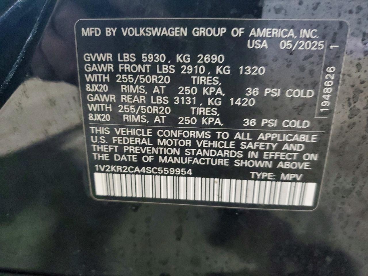 VOLKSWAGEN ATLAS 2025 — 14