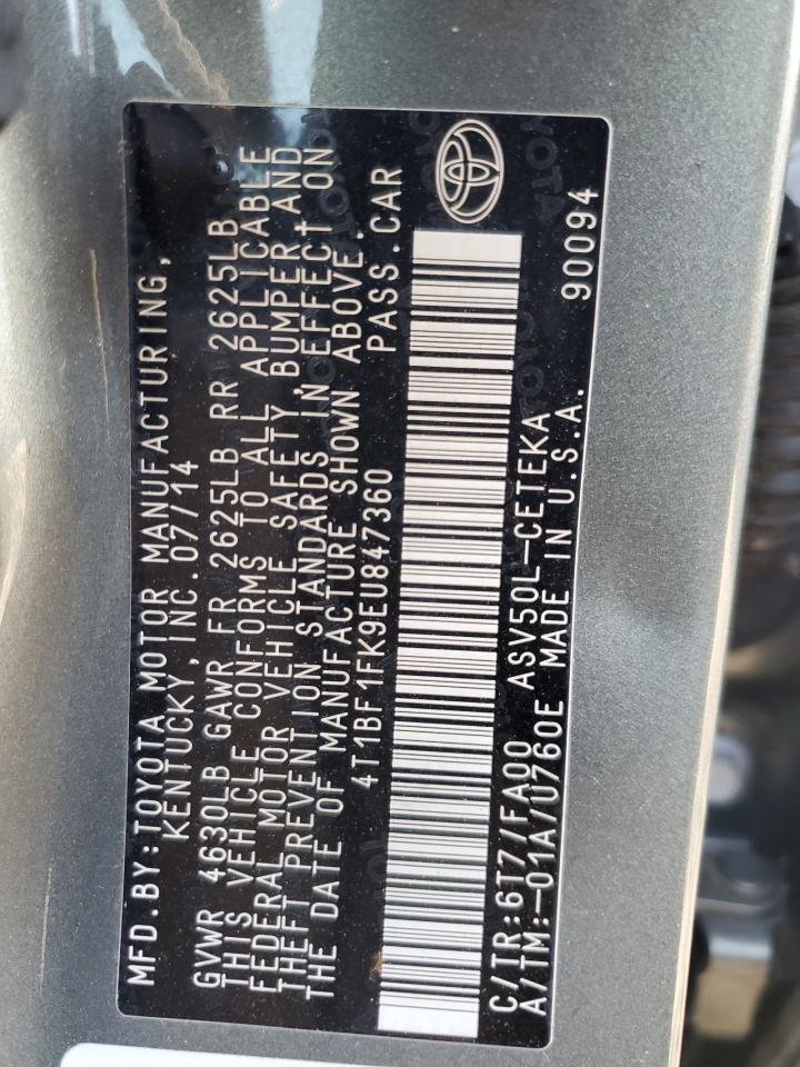 TOYOTA CAMRY 2014 — 13