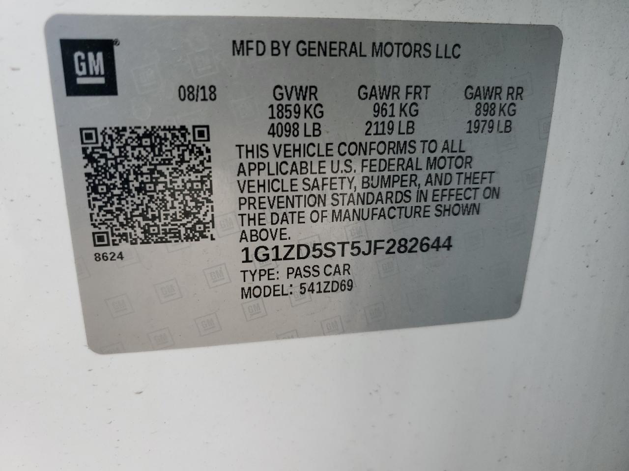 CHEVROLET MALIBU 2018 — 14