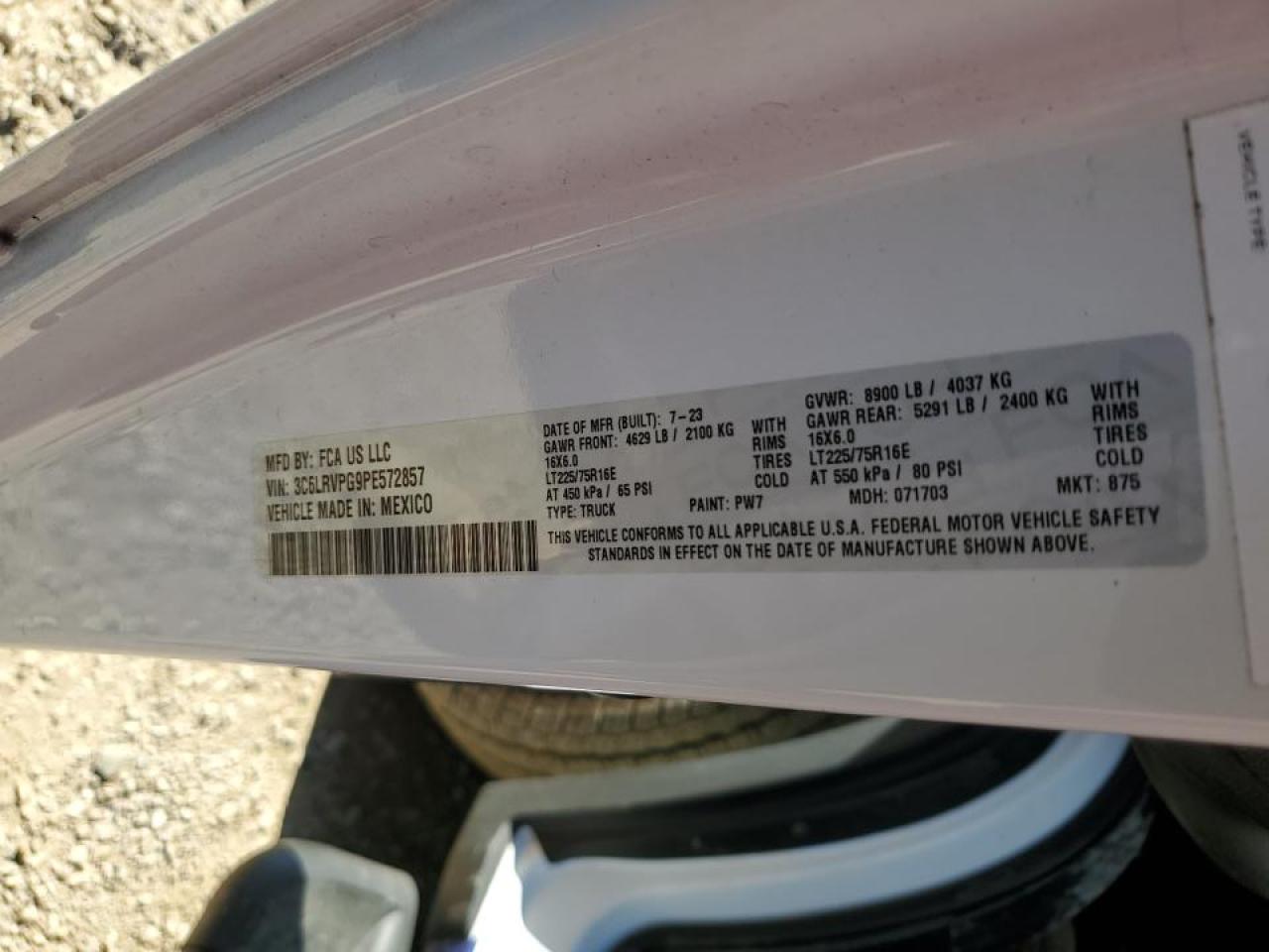 RAM PROMASTER 2500 2023 — 14