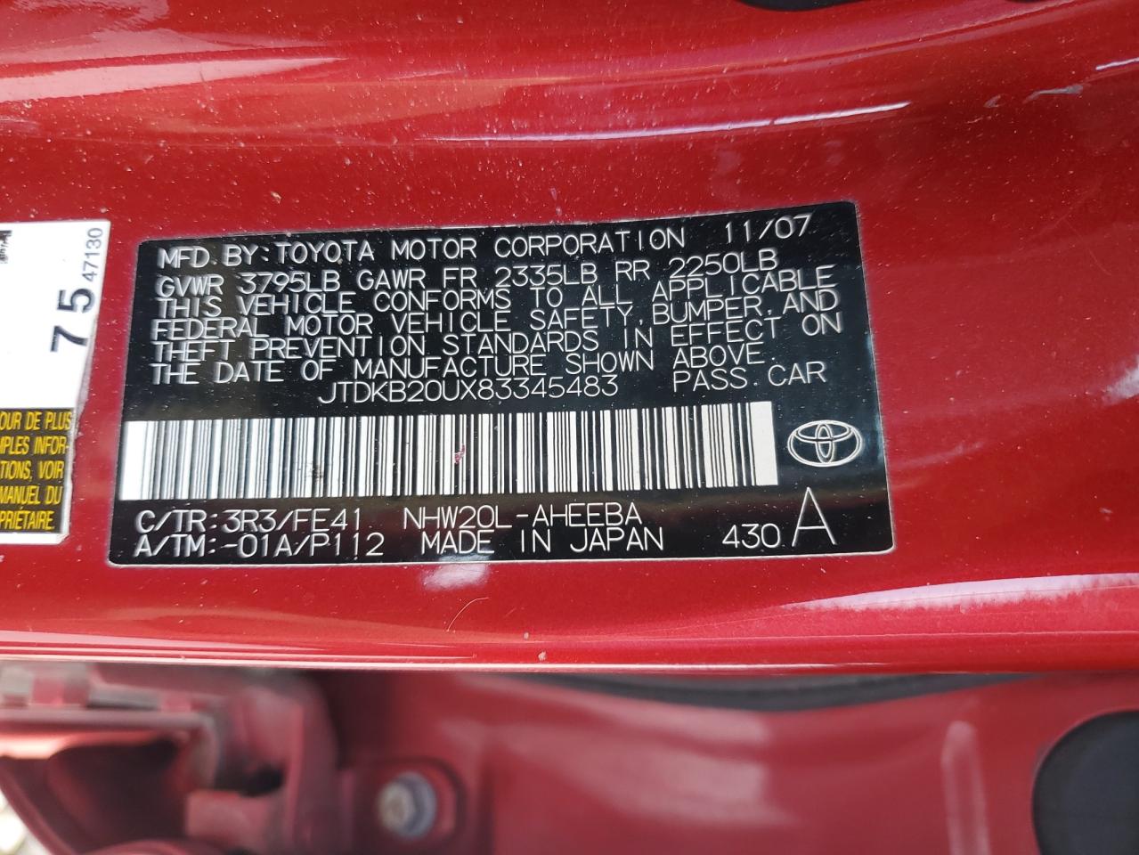 TOYOTA PRIUS 2008 — 14