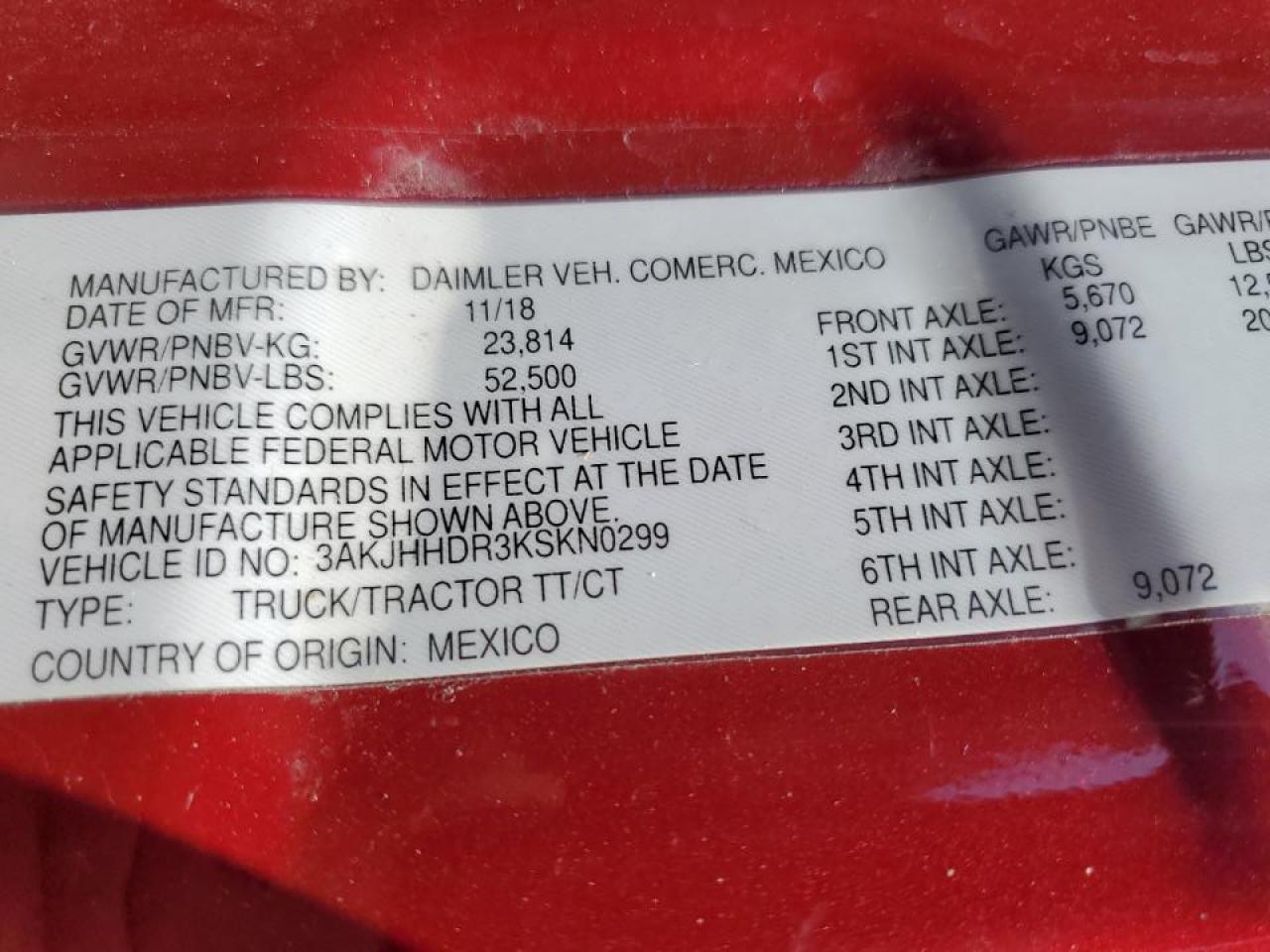 FREIGHTLINER CASCADIA 1 2019 — 11