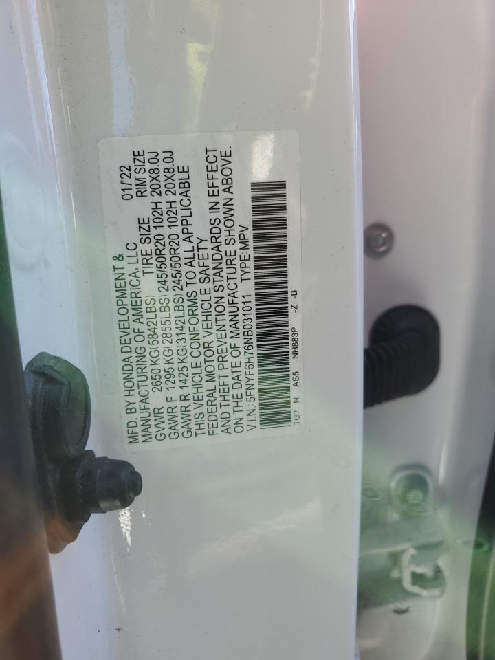 HONDA PILOT 2022 — 14