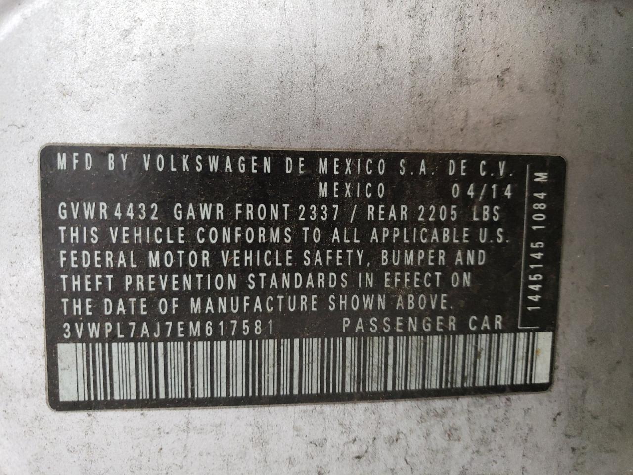 VOLKSWAGEN JETTA 2014 — 13