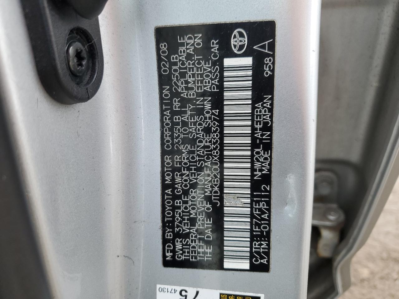 TOYOTA PRIUS 2008 — 13
