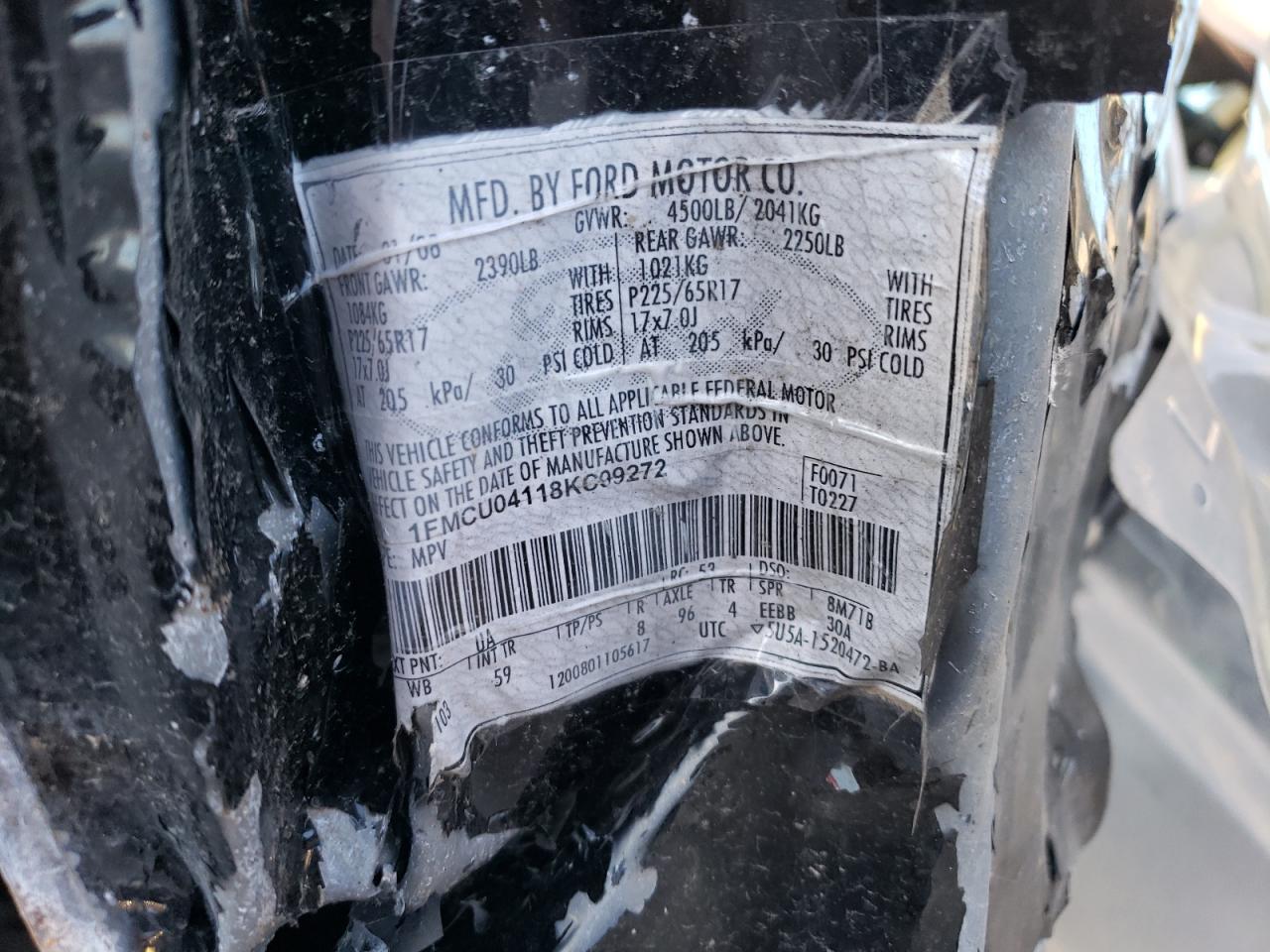 FORD ESCAPE 2008 — 14