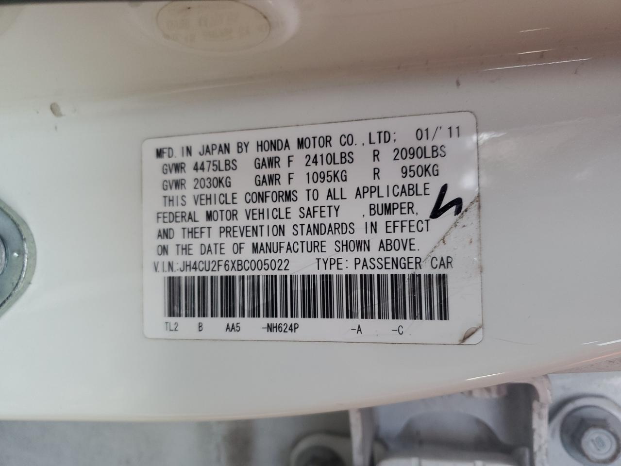 ACURA TSX 2011 — 13