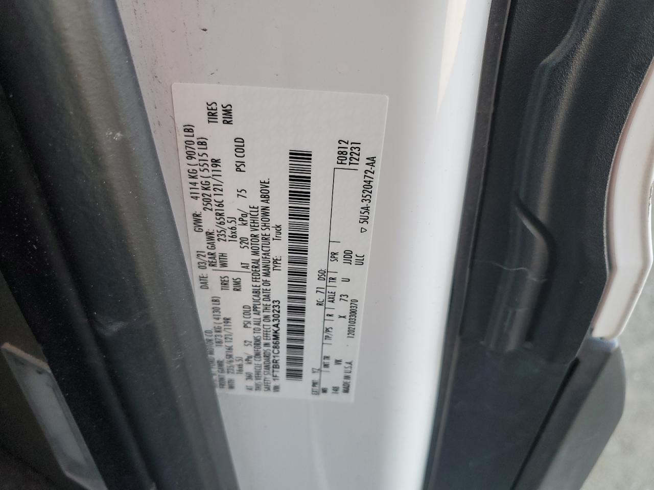FORD TRANSIT 2021 — 13