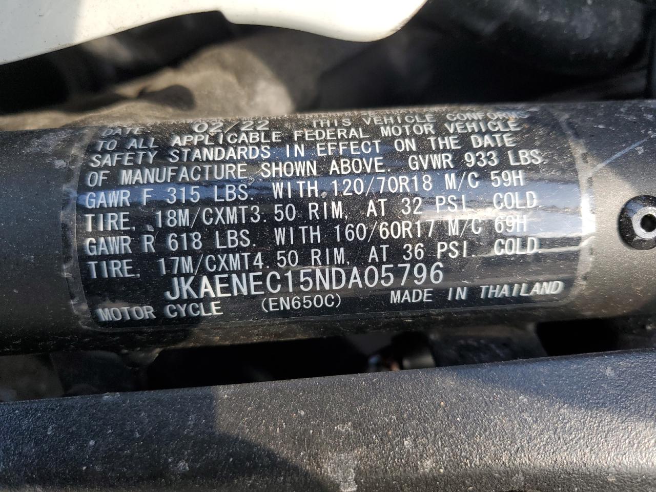 KAWASAKI EN650 2022 — 10
