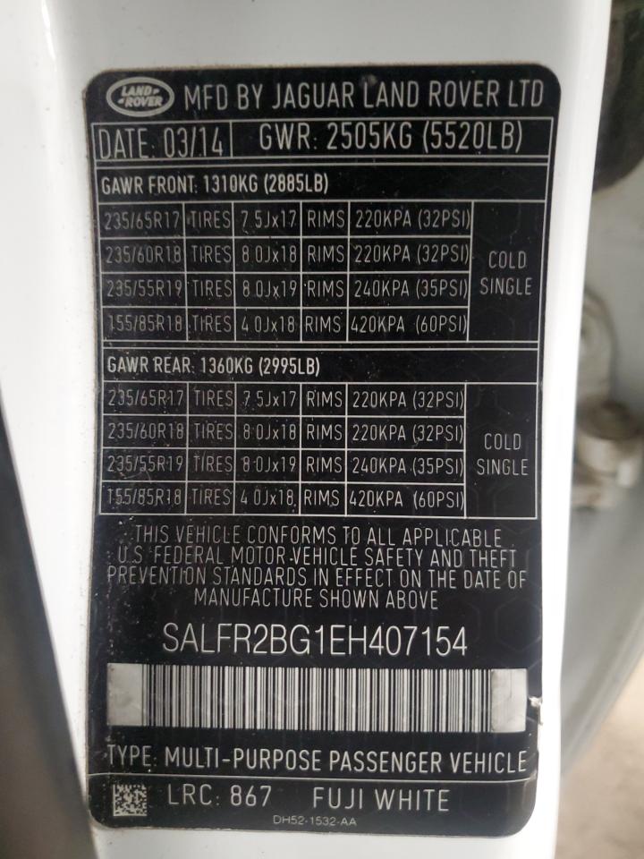 LAND ROVER LR2 2014 — 14