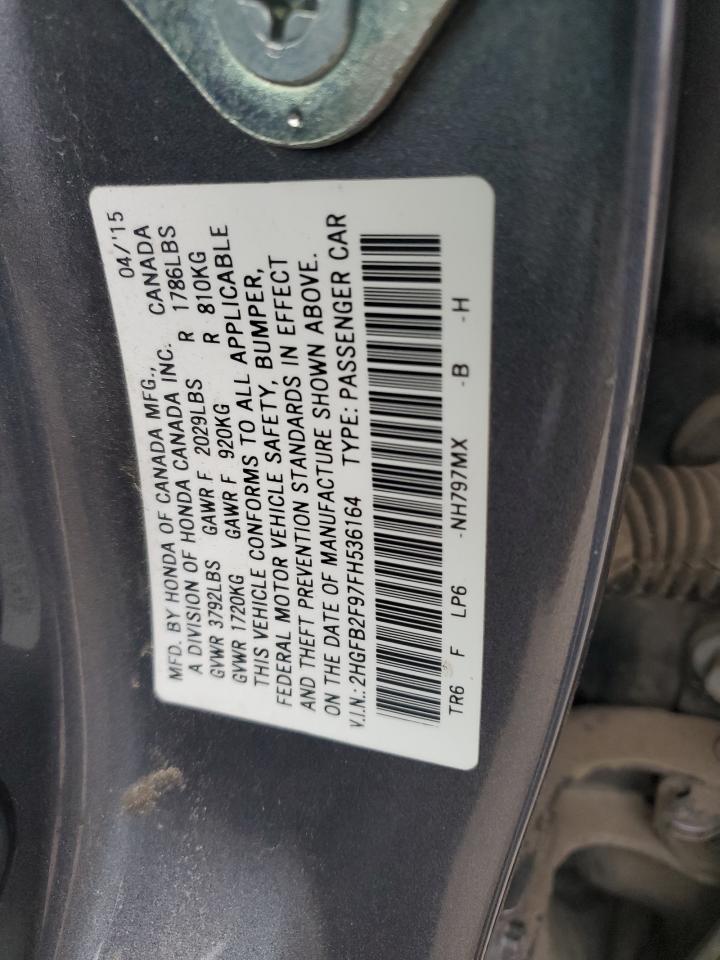 HONDA CIVIC 2015 — 13