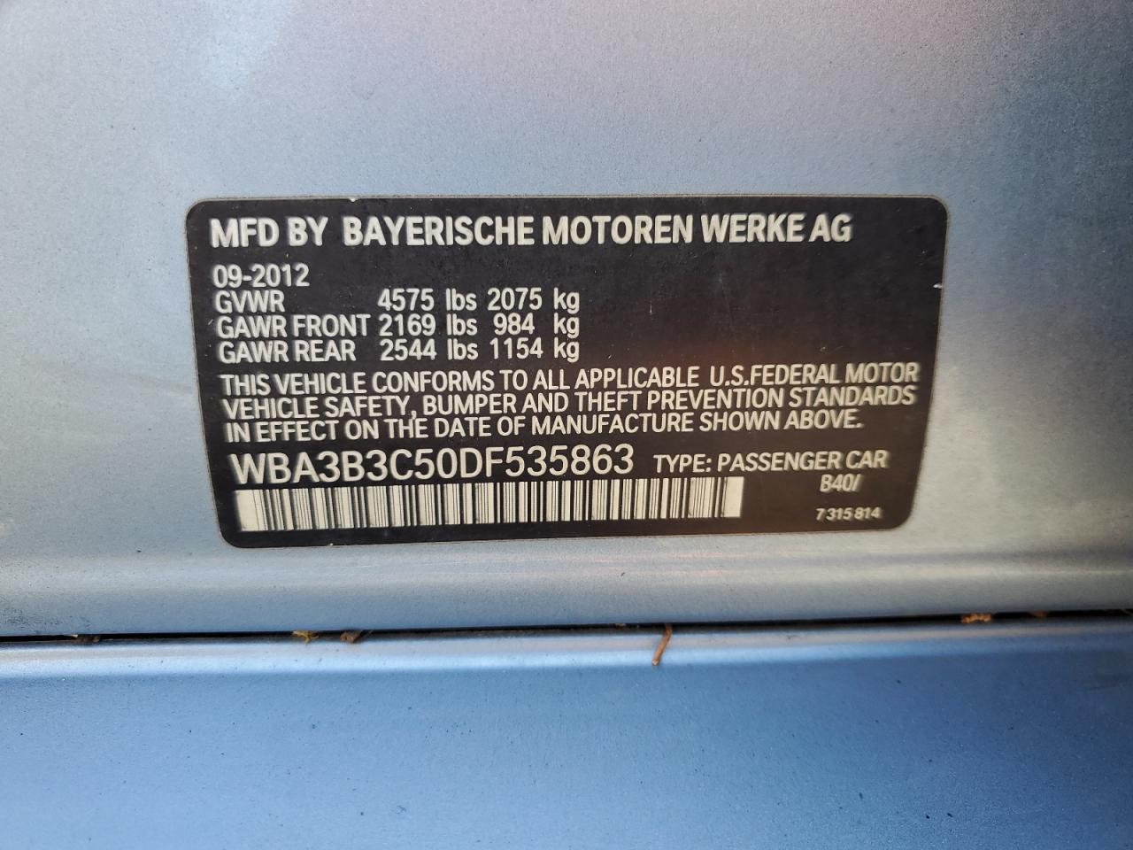 BMW 328 2013 — 13
