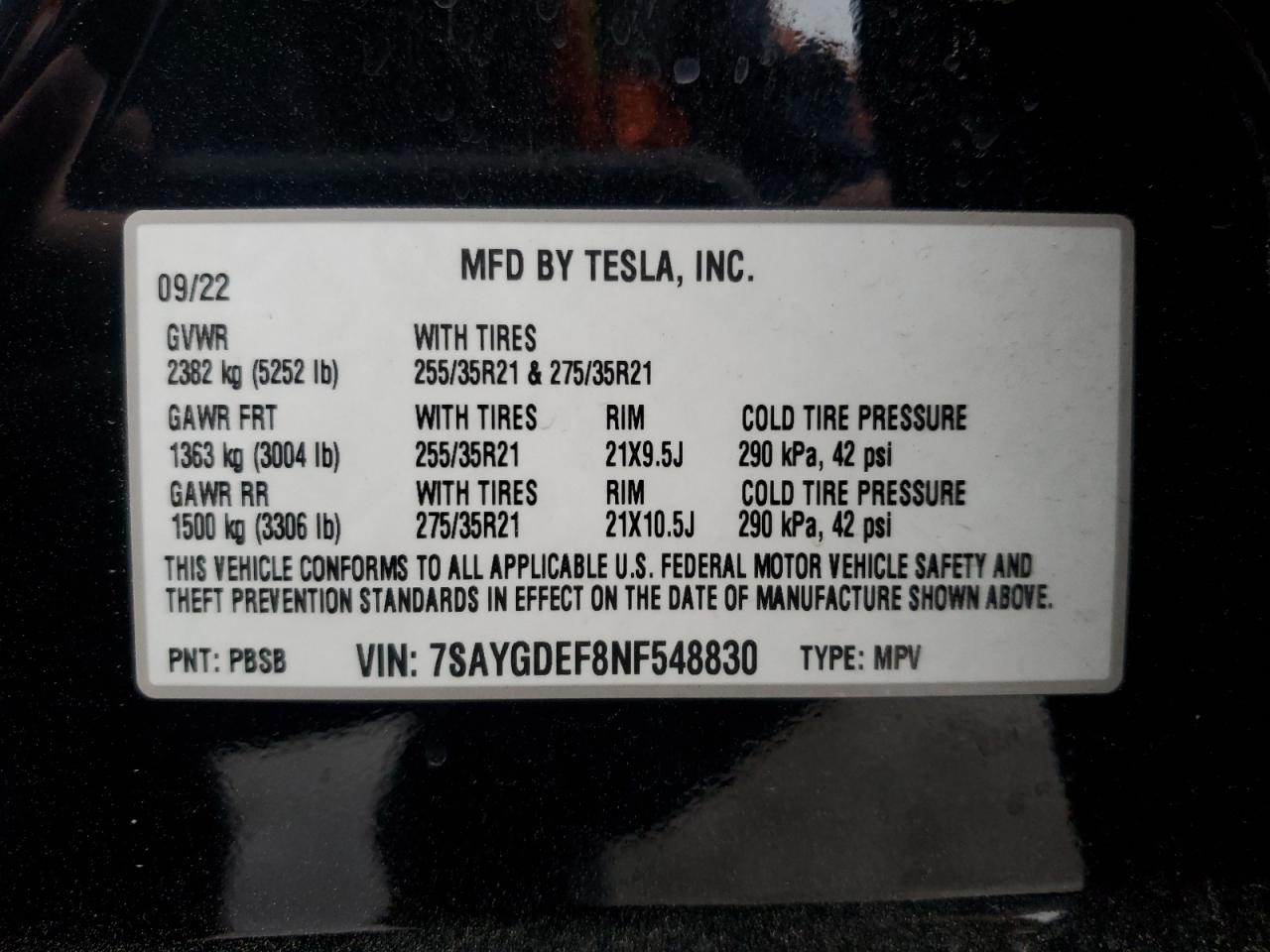 TESLA MODEL Y 2022 — 13