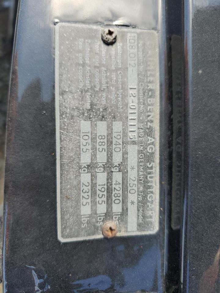 MERCEDES-BENZ 250SE 1966 — 13