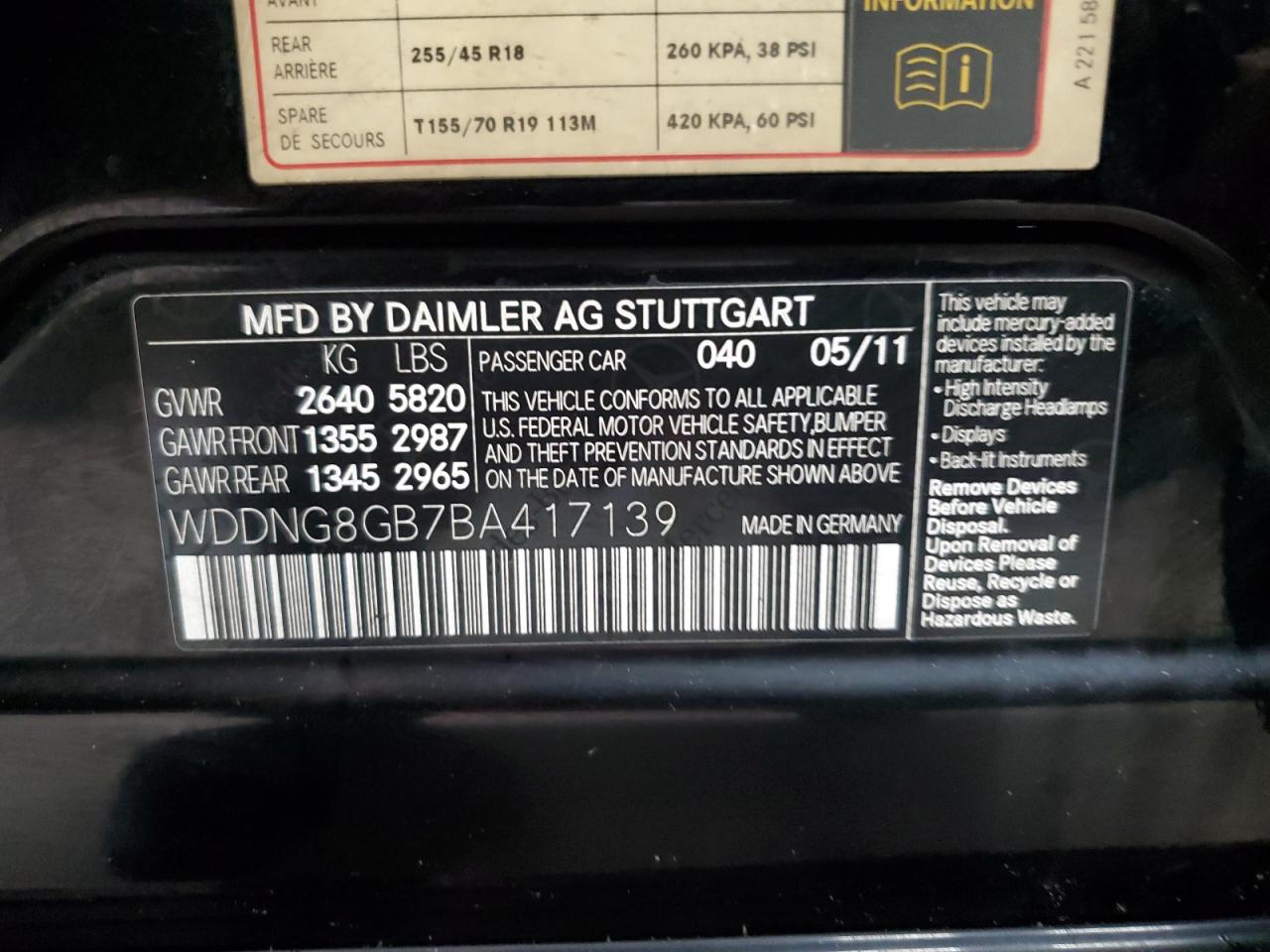 MERCEDES-BENZ S 2011 — 13