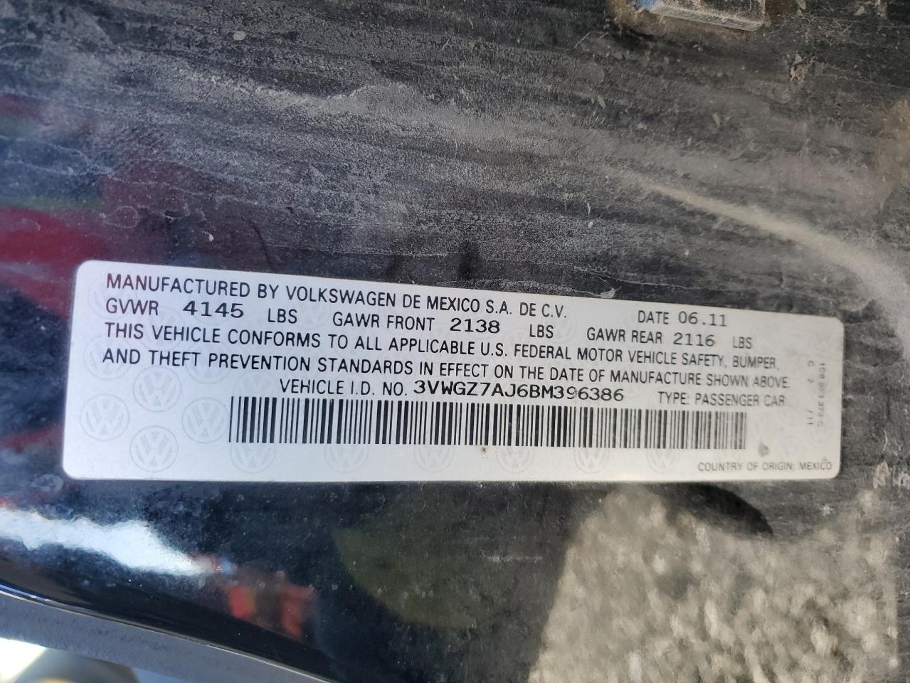 VOLKSWAGEN JETTA 2011 — 14