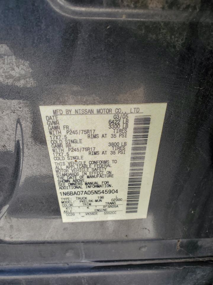 NISSAN TITAN 2005 — 14
