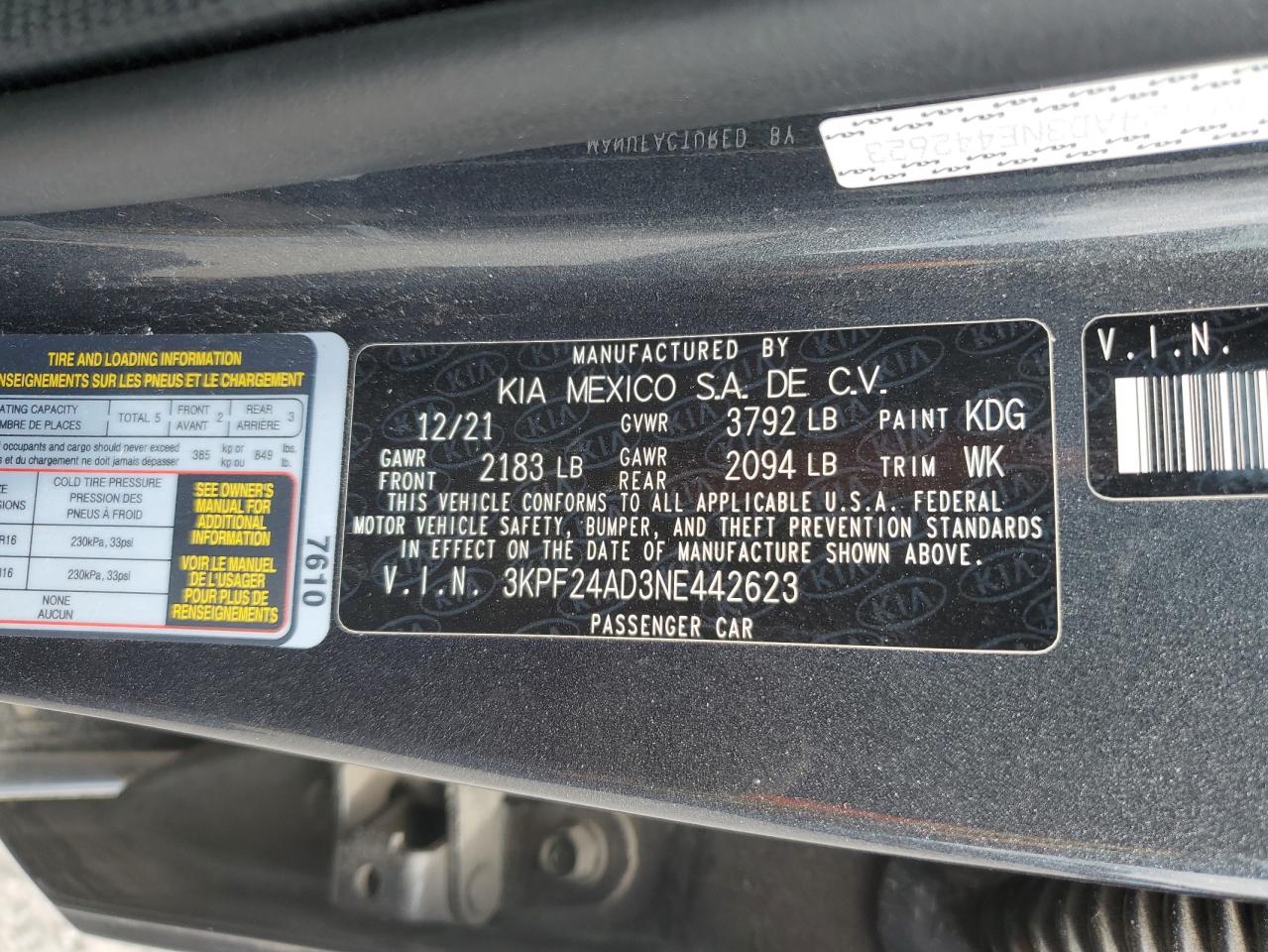KIA FORTE 2022 — 14