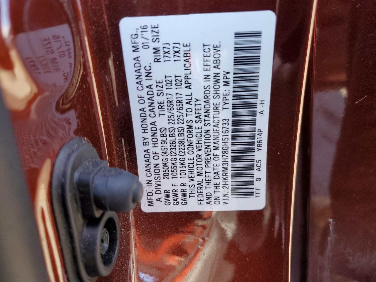 Honda Cr-V 2016 — 14