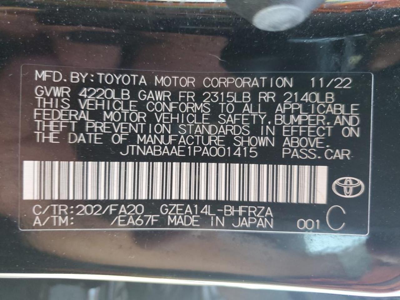 TOYOTA GR COROLLA 2023 — 13
