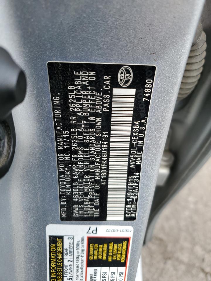 TOYOTA CAMRY 2016 — 14